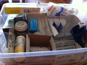 Easy access supplies box