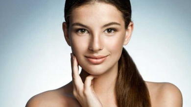 image of a women with tanned face